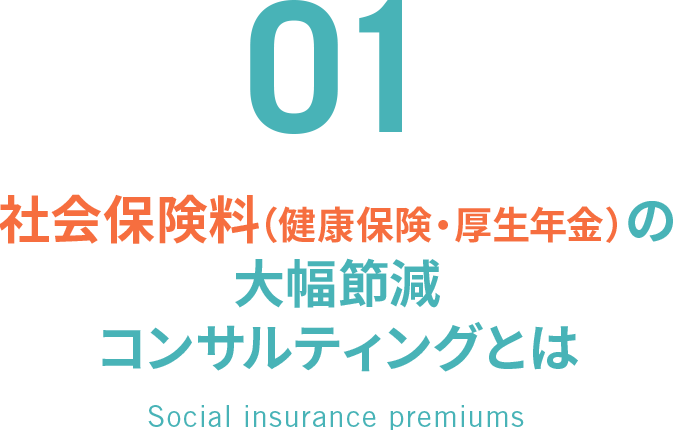 01.社会保険料（健康保険・厚生年金）の大幅節減コンサルティングとは