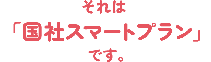 それは「国社スマートプラン」です。